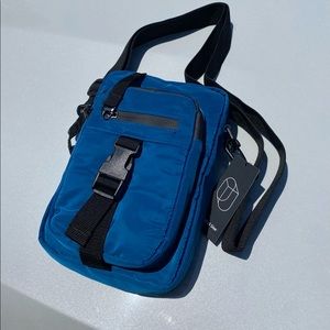 Blue travel crossbody bag